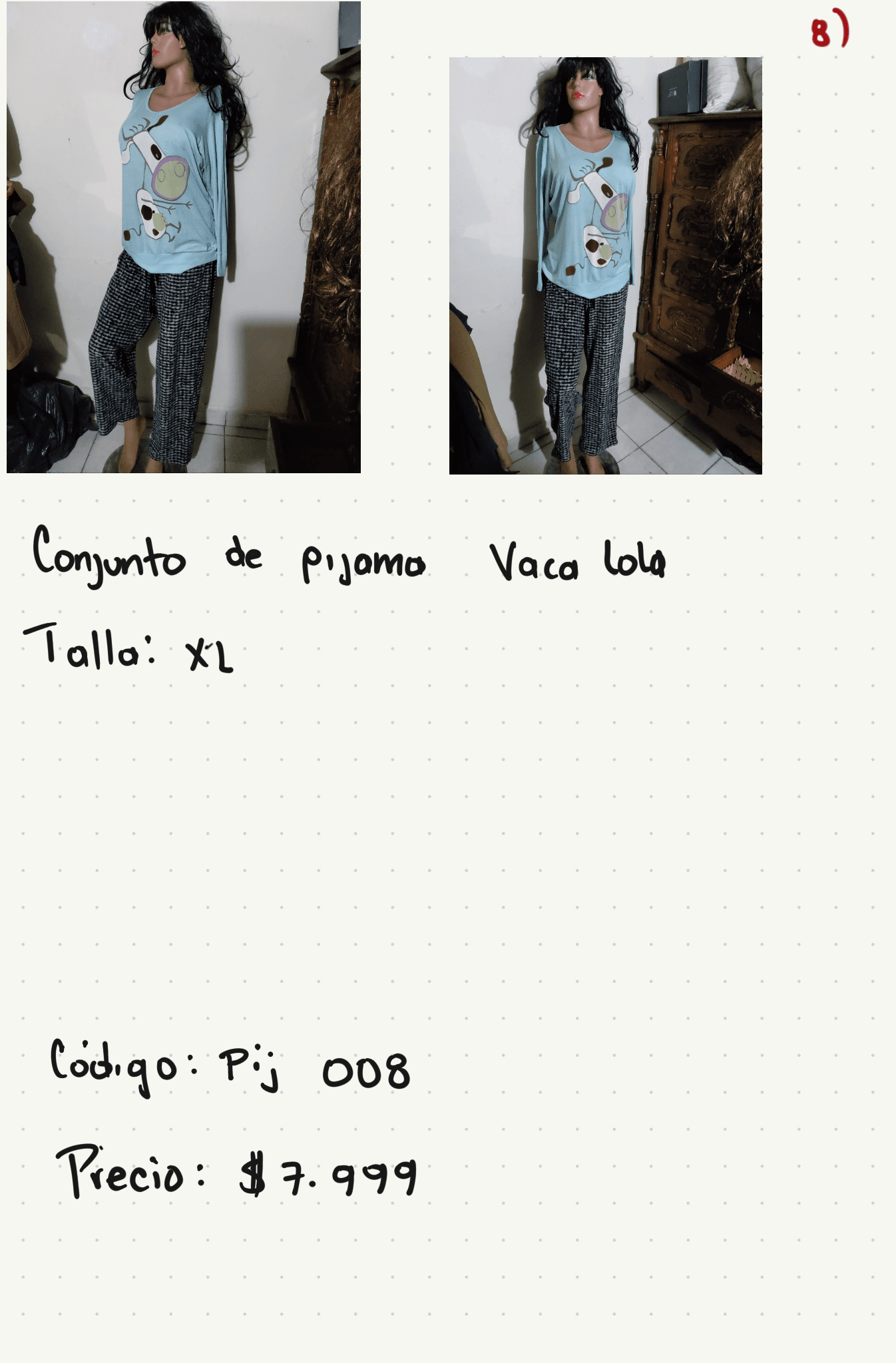 Conjunto de pijama Vaca Lola — foto 1